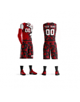 OEM Sublimation Printing Double Sided Basketball Jersey Custom Men Mesh Breathable Basketball Jersey