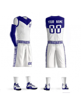 Cheap sublimation stock quality team basketball uniform jersey set sublimated custom printed men blending basketball uniform
