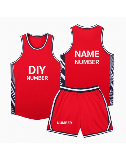 Wholesale adult kids basketball uniform suit student training camp competition team basketball jersey