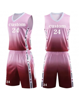 Best Selling All-dye Sublimation Print Reversible Fashion Design Basketball Jersey