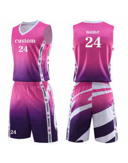 Customized Hot Selling High Fashion Basketball Jersey Uniform Breathable Fast Drying Fabric