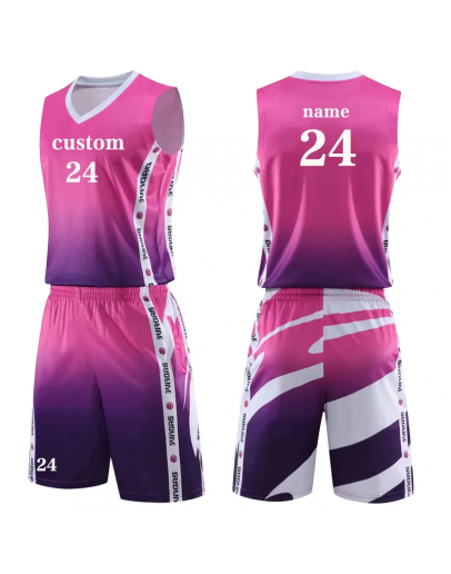 Customized Hot Selling High Fashion Basketball Jersey Uniform Breathable Fast Drying Fabric